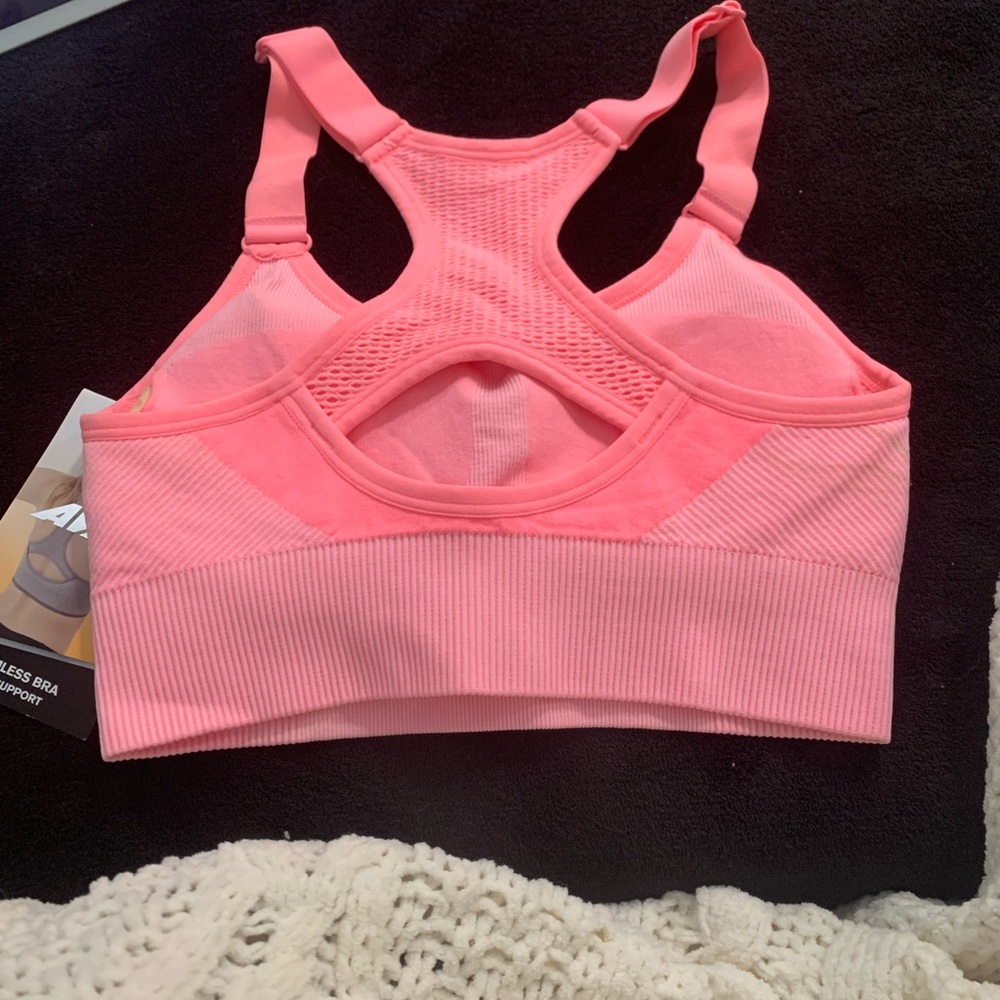 Avia Keyhole Cami Sports Bra Mystic Coral Small - Picture 2 of 4